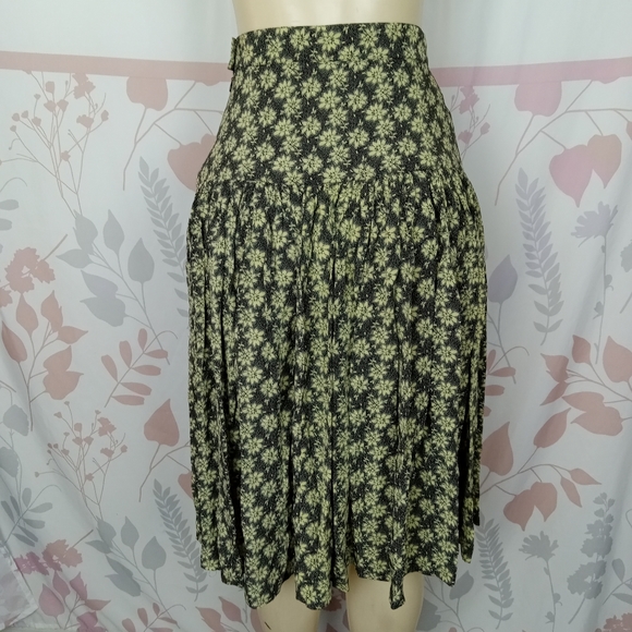 ESCADA BY MARGARETHA LEY LONG SKIRT SIZE 34 GREEN - Picture 2 of 9